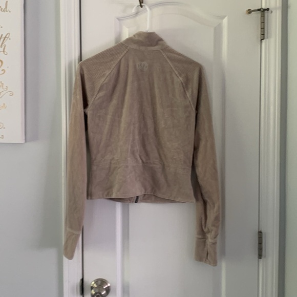 Lululemon Scuba Track Jacket Velvet Cord RVSN size 6 - Picture 9 of 13